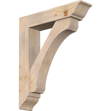 Ekena Millwork Legacy Traditional Smooth Bracket w/ Offset Brace, Douglas Fir, 7 1/2"W x 34"D x 40"H BKT0806X34X40LEC01SDF
